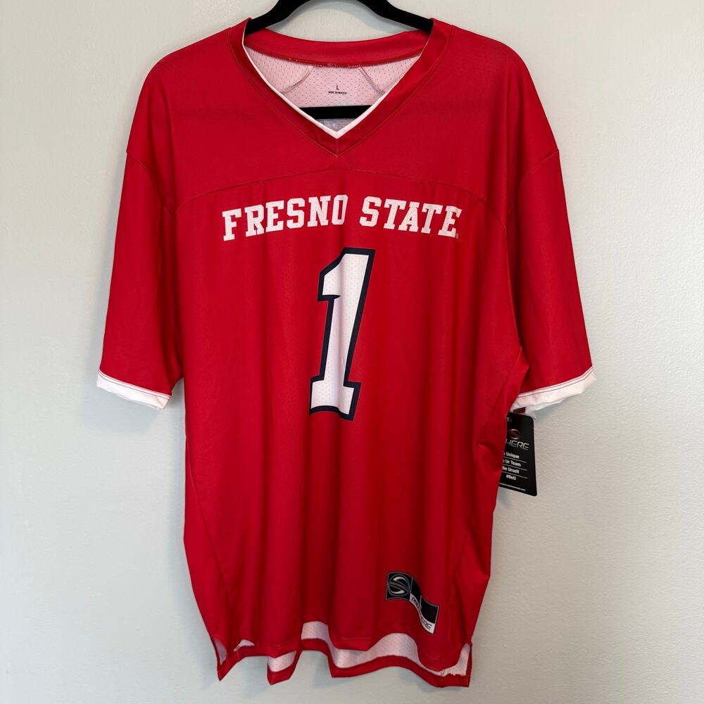 Fresno State Bulldogs NCAA Prosphere College Football Jersey Mens Size L New NWT